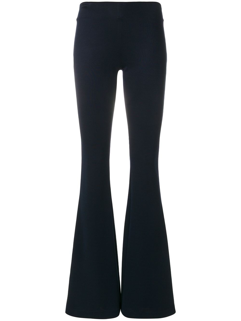 Jersey flared trousers - Blue