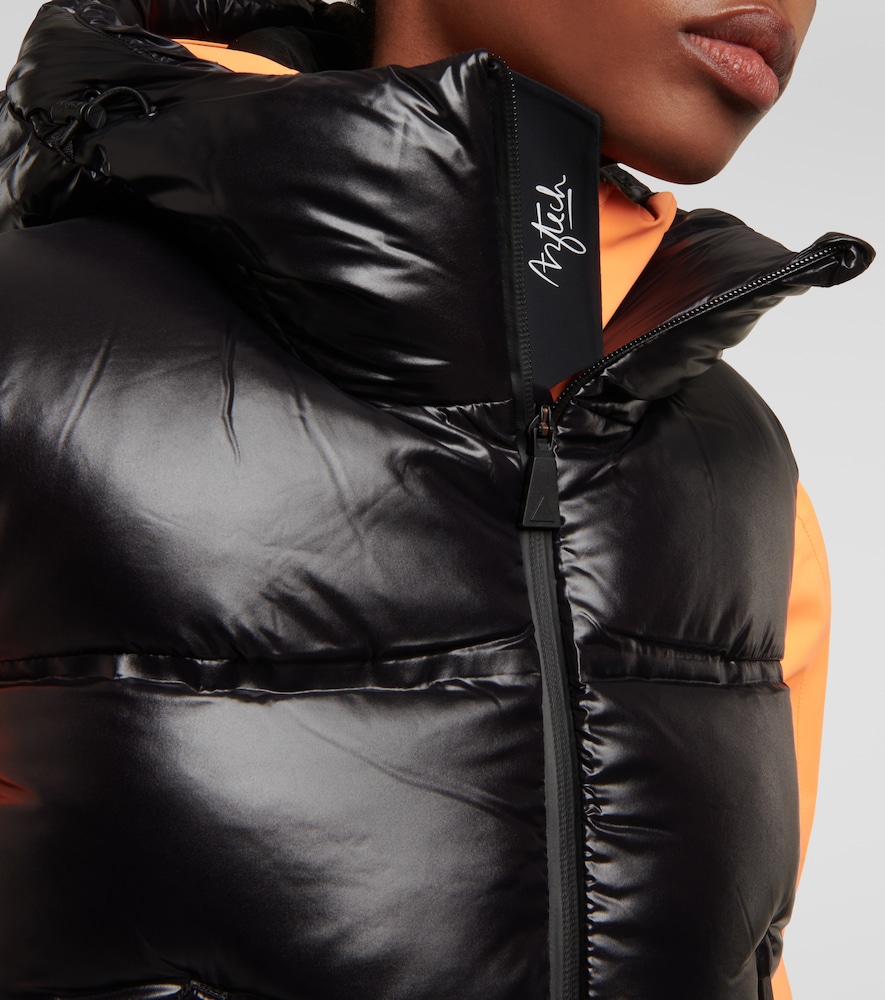 Snowbird cropped down vest