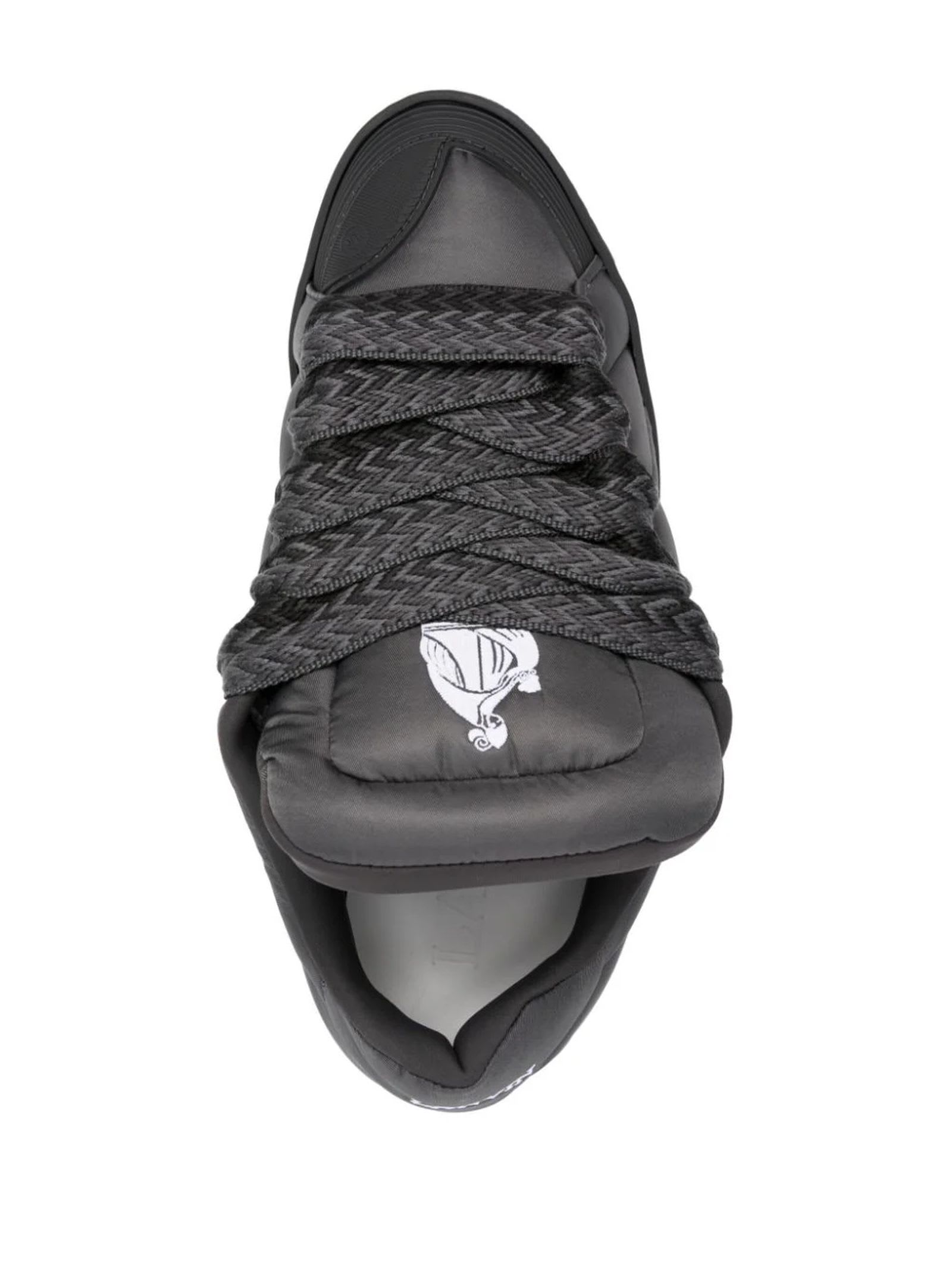Dark Grey Techno Curb Sneakers