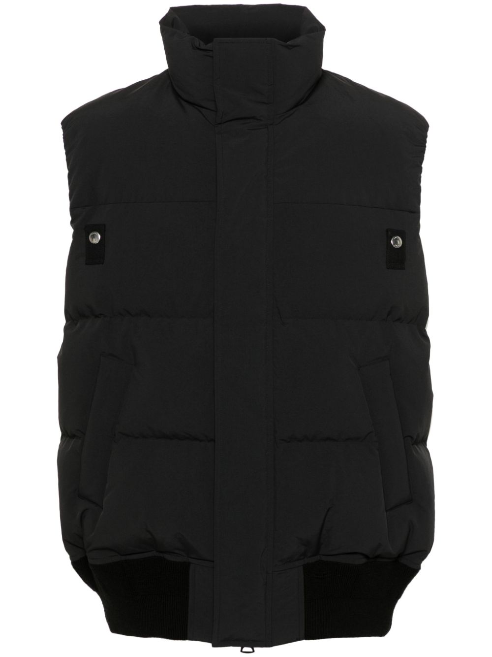 Quilted gilet - Black