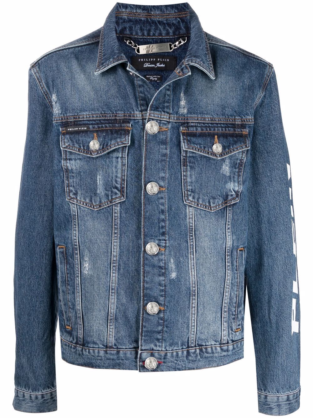 Logo denim jacket - Grey