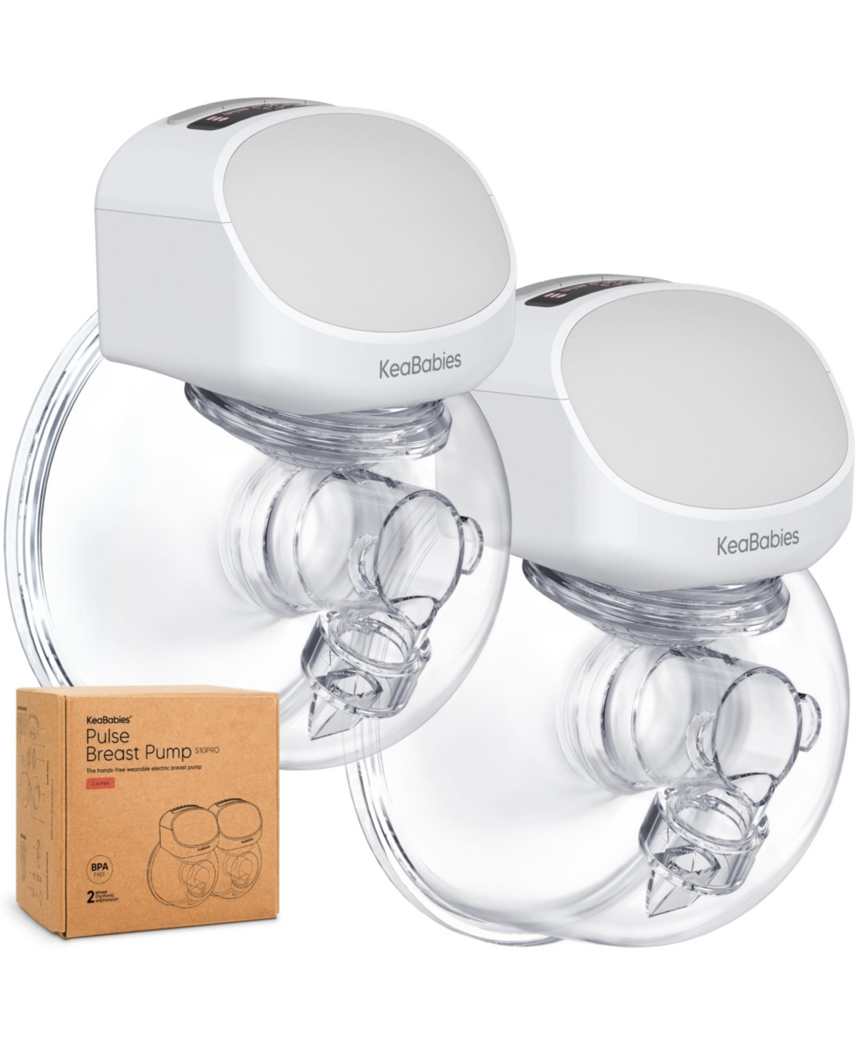 Pulse S10 Pro Breast Pump, Hands Free Double Electric Breast Pumps, Wearable Breastfeeding Pump Portable, 24mm Flange - Zen