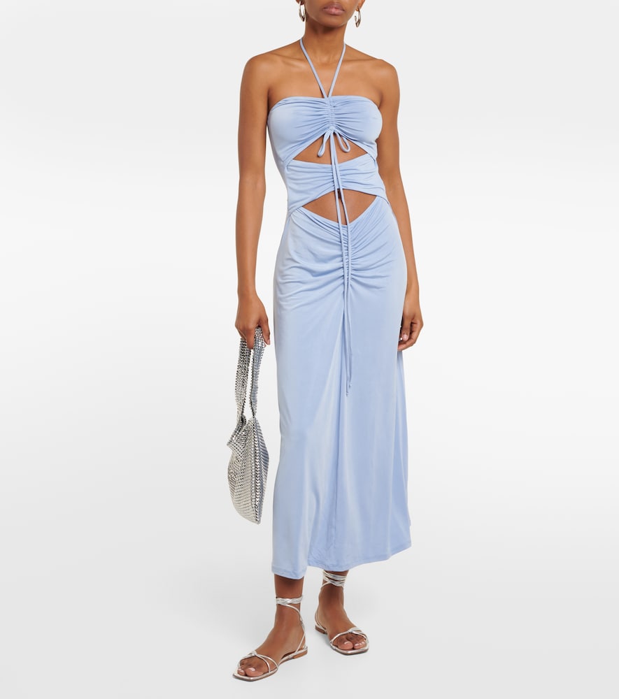 Kira ruched midi dress