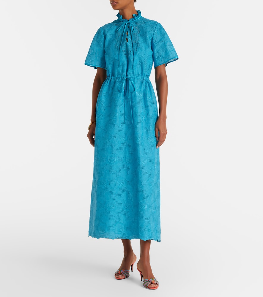Cotton lace maxi dress