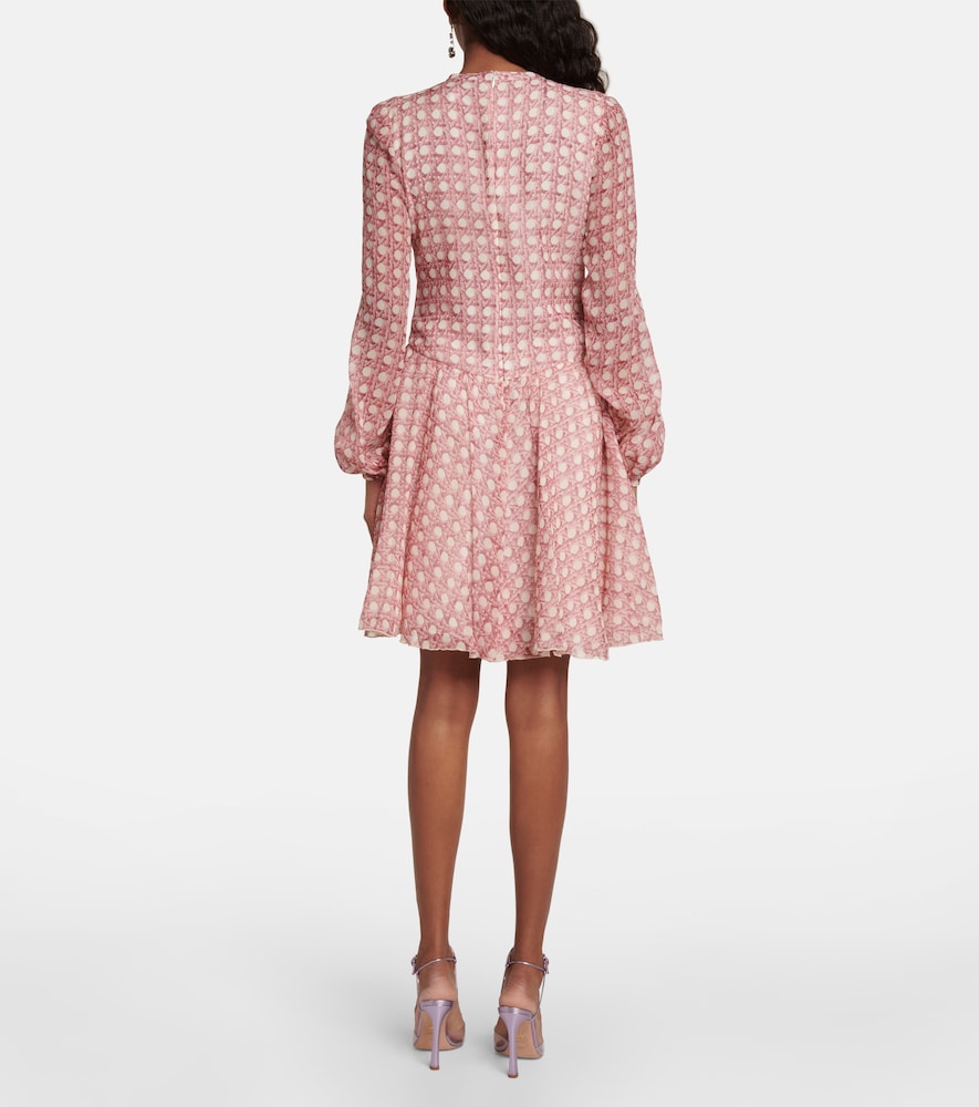 Silk georgette minidress