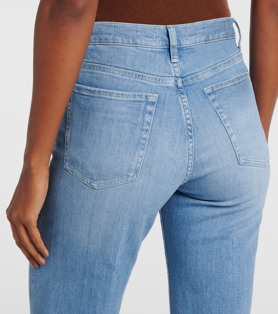 High-rise wide-leg jeans