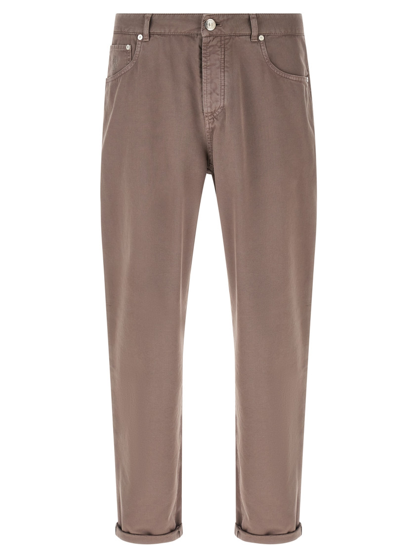 Brunello Cucinelli - straight leg five pocket cotton pant