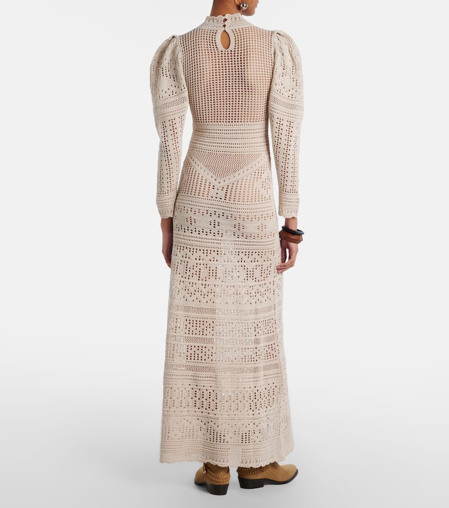 Dione open-knit maxi dress