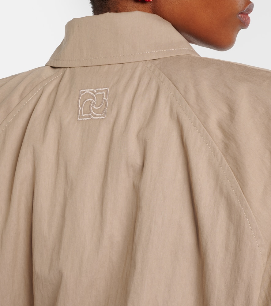 Cotton-blend bomber jacket