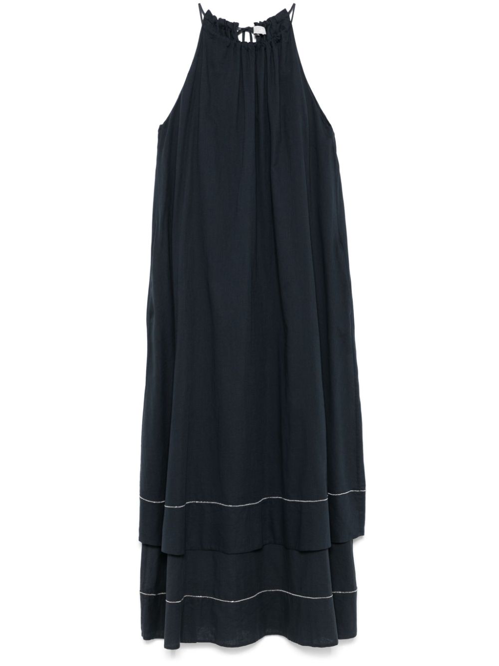Cotton midi dress - Blue