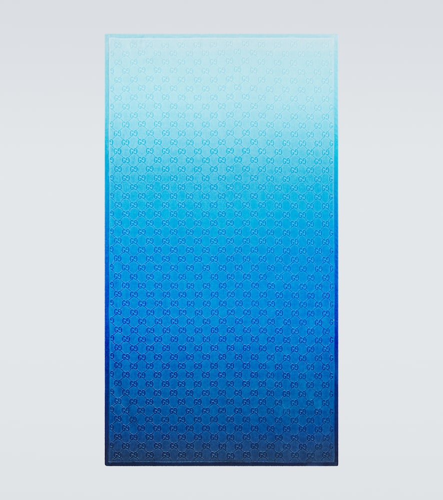 GG cotton terry beach towel