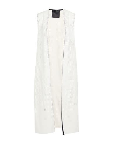 Woman Overcoat & Trench Coat White Size M Polyester