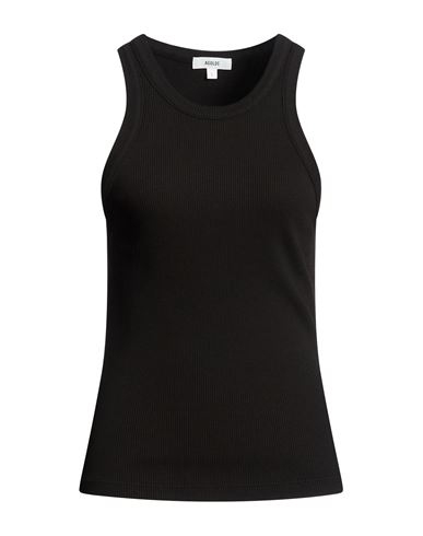 Woman Tank top Black Size L Organic cotton, Lyocell, Elastane