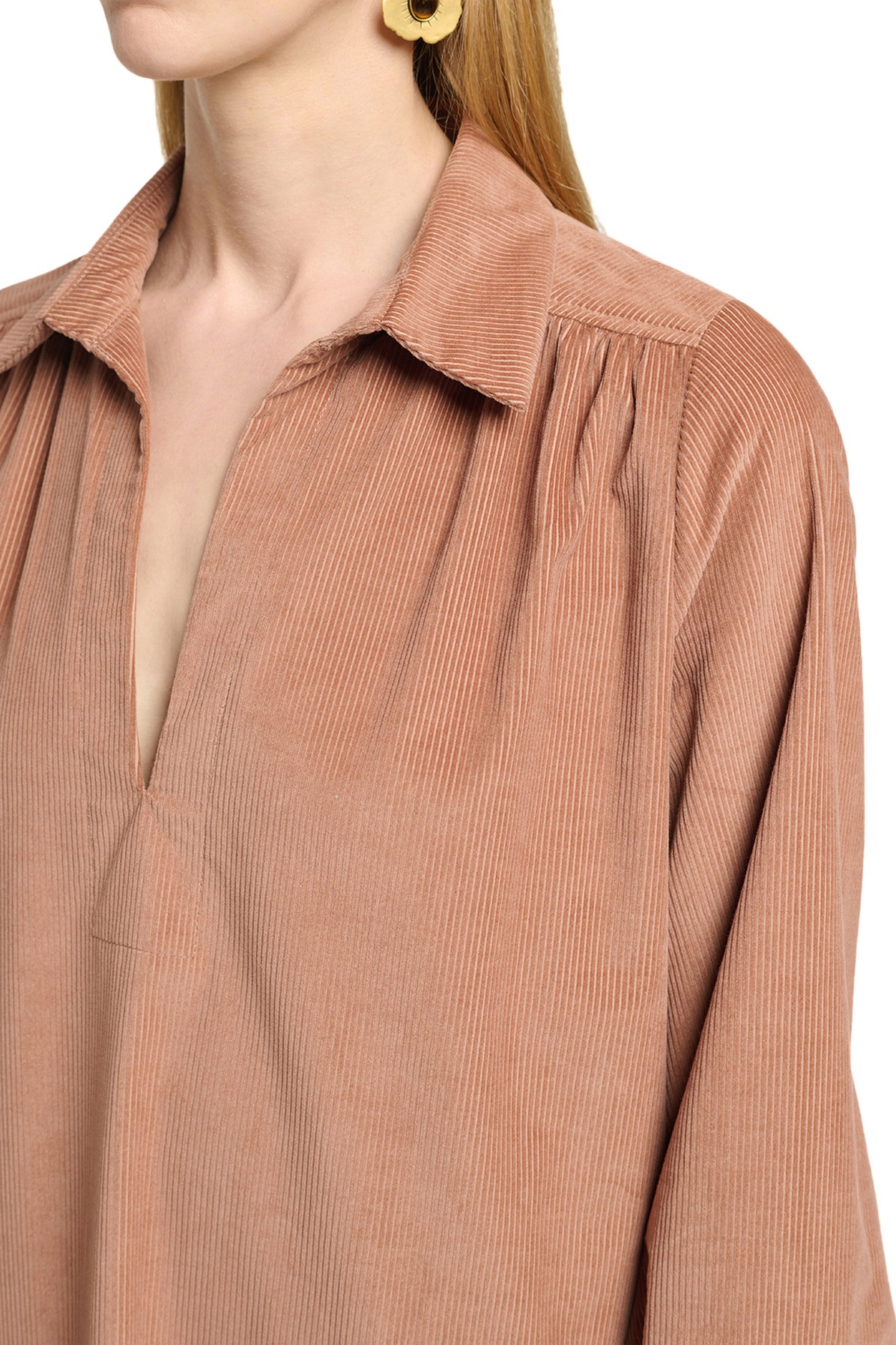 Vassilia dress with shirt collar