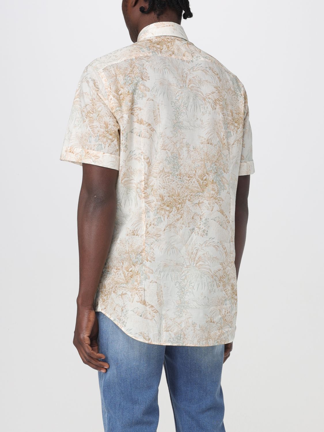 Floral-print shirt - White