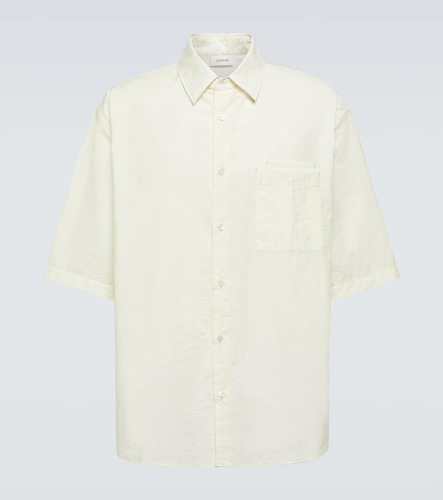 Double Pocket cotton-blend voile shirt