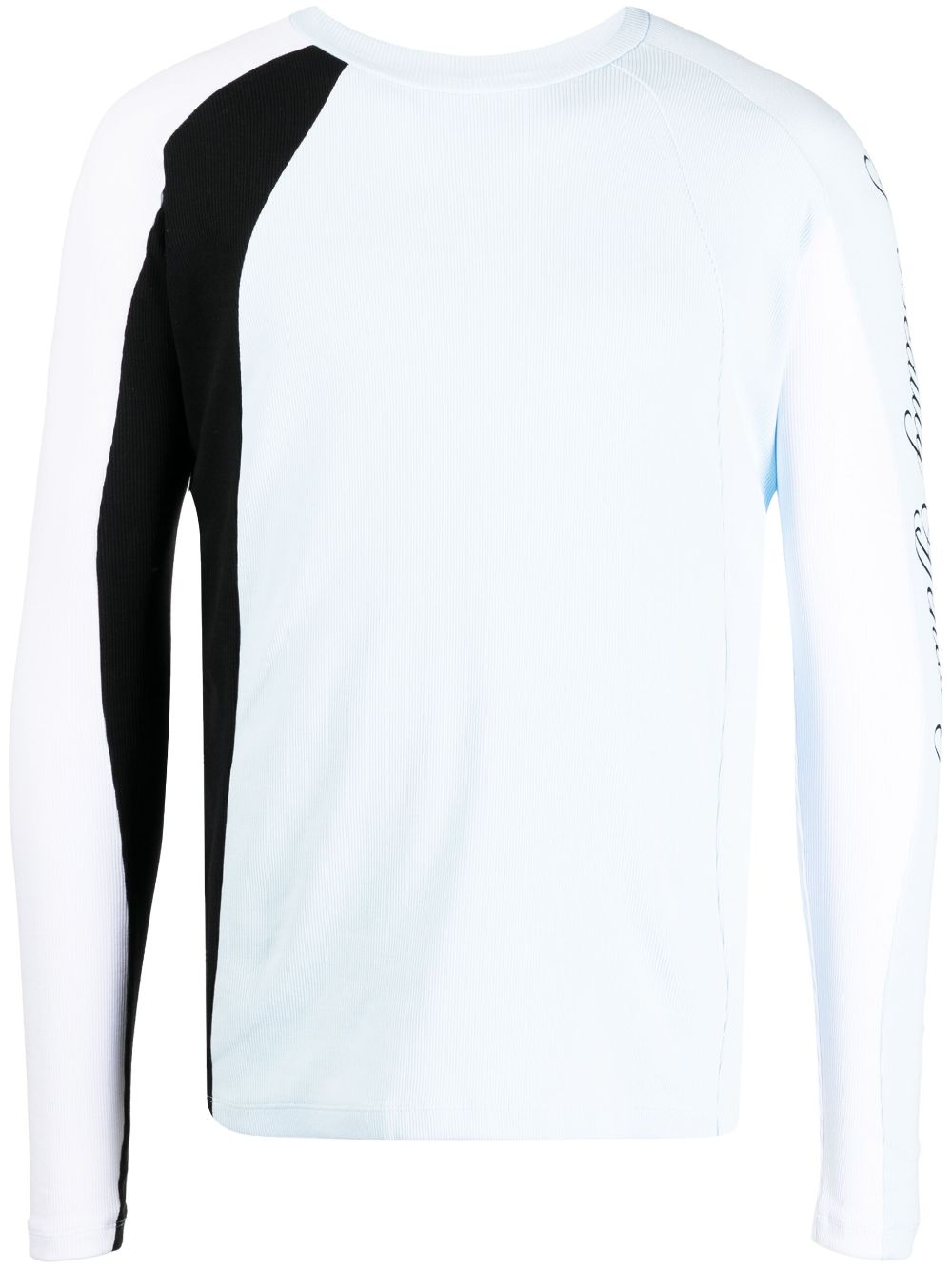 Logo-print long-sleeve T-shirt - Blue