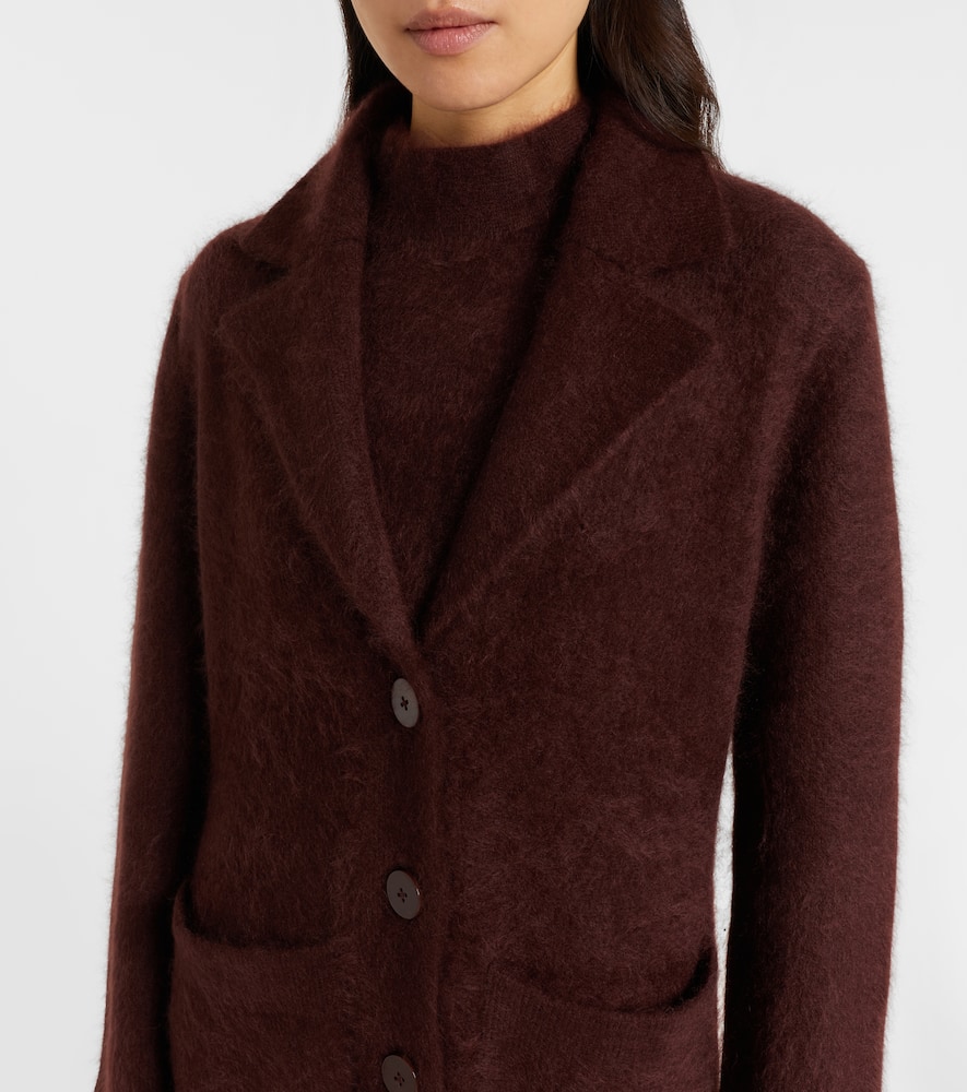 Fluffy Statement wool-blend coat
