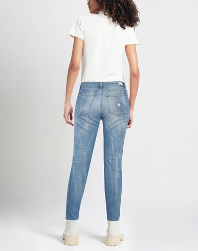 Woman Jeans Blue Size 29 Cotton, Elastane
