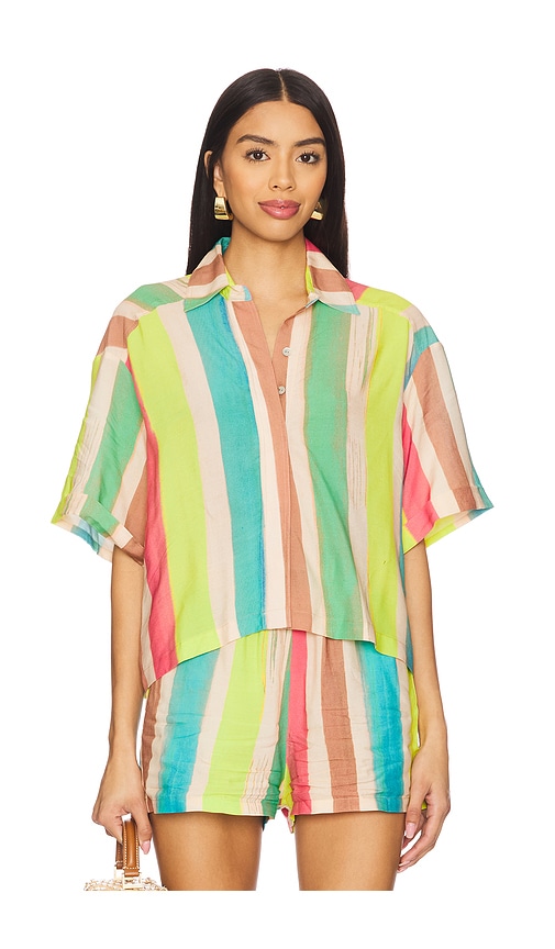 PQ Blake Button Top in Green. -  XS/S also in