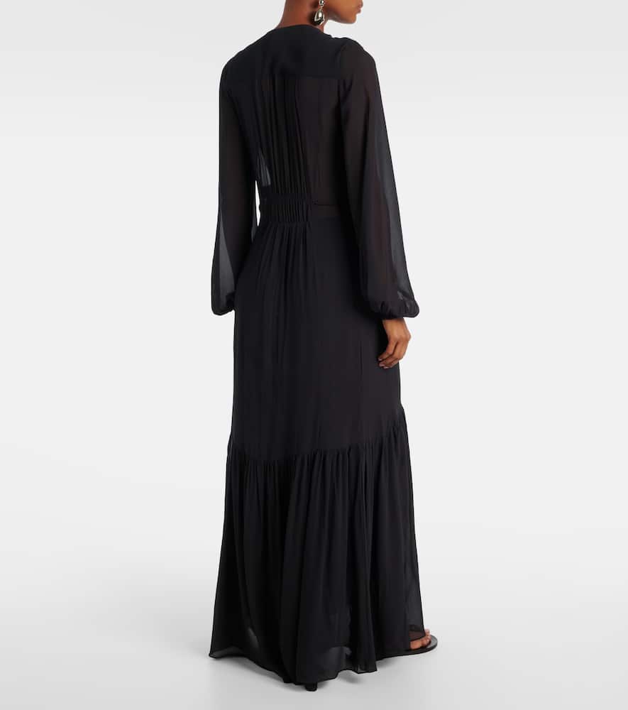 Briane shirred maxi dress