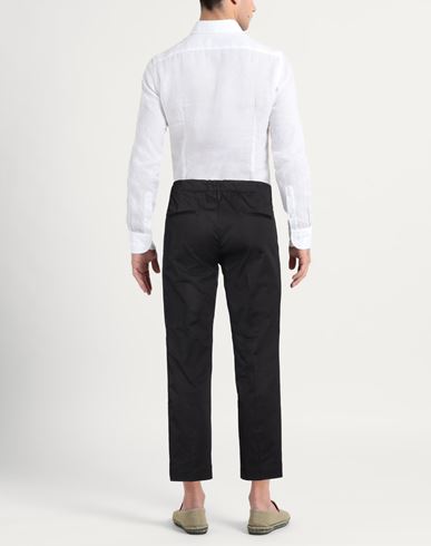 Man Pants Black Size 26 Cotton, Elastane