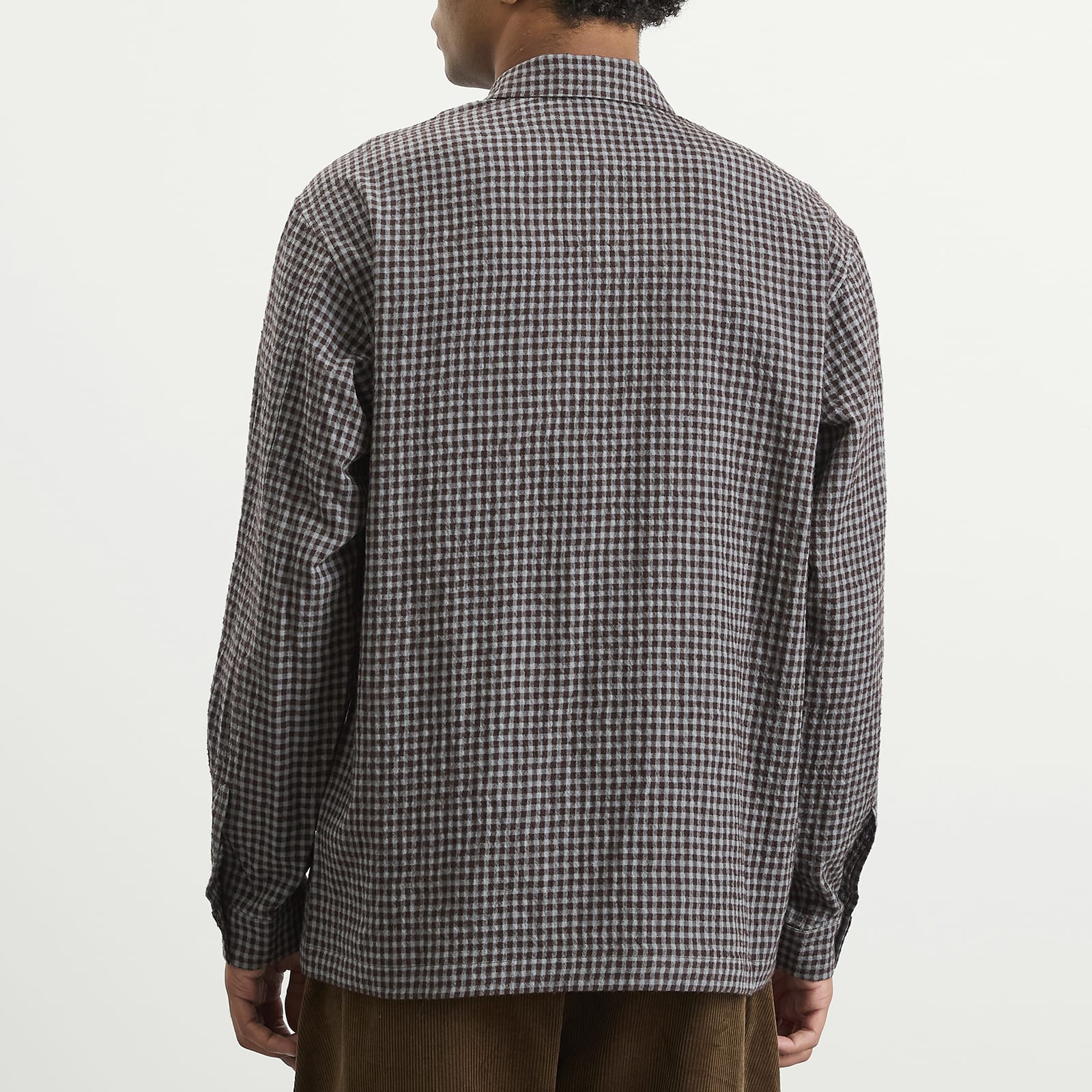 Men's Siesta Boxy Shirt Mint Gingham Check