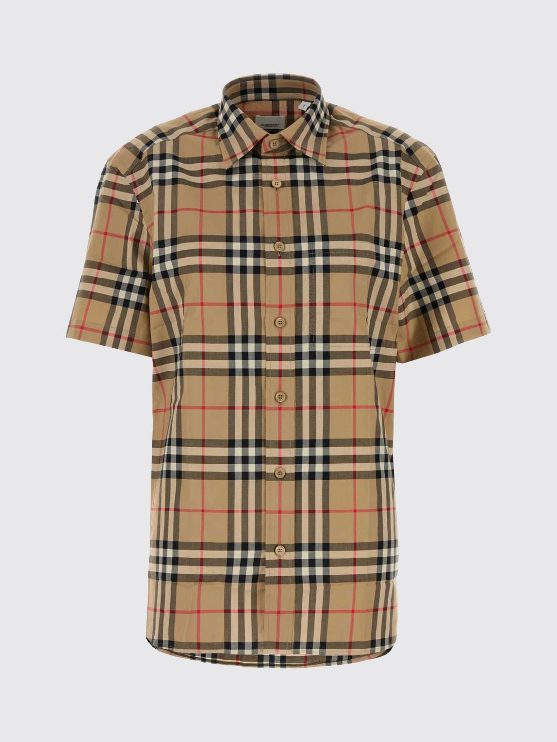 Vintage Check pattern cotton shirt - Neutrals
