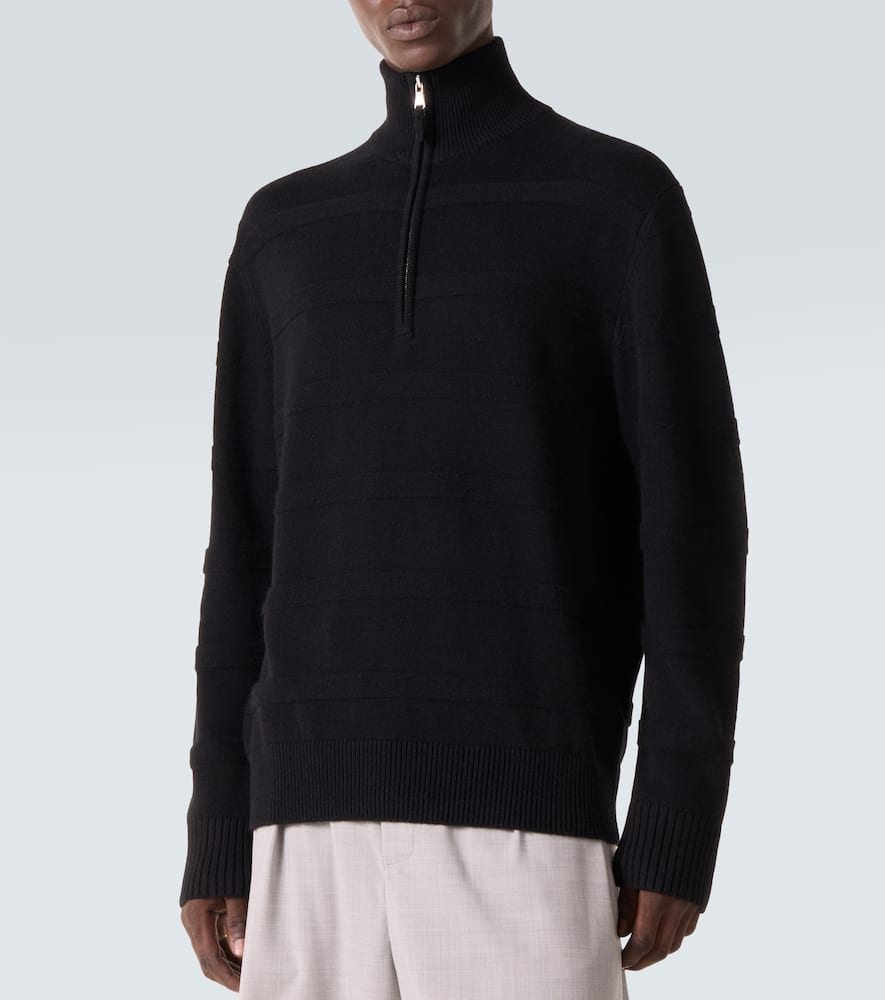 Cotton and cashmere turtleneck sweater