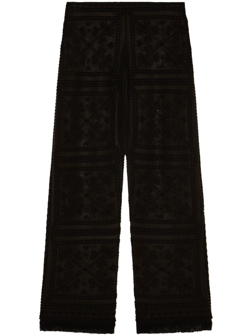 Kiss by the Book straight-keg trousers - Black