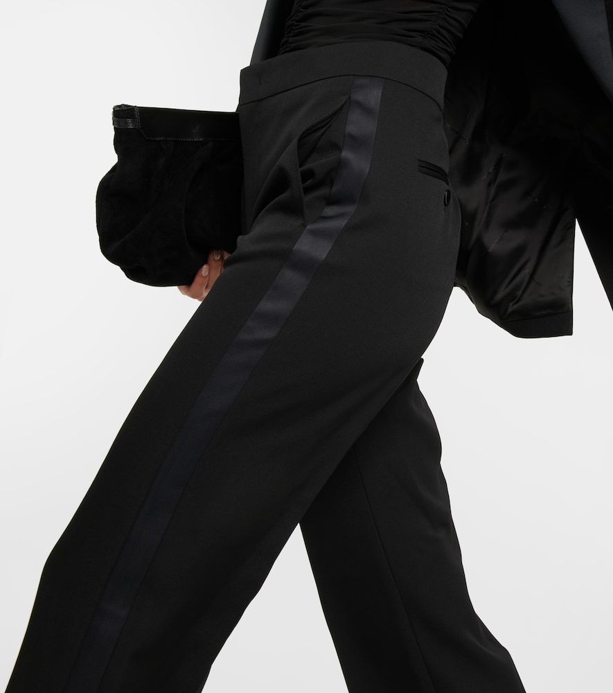 Scarly wide-leg wool pants