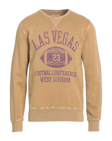 Bowery Man Sweatshirt Mustard Size M Cotton