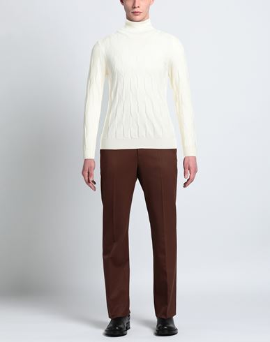 Man Turtleneck Off white Size 46 Merino Wool