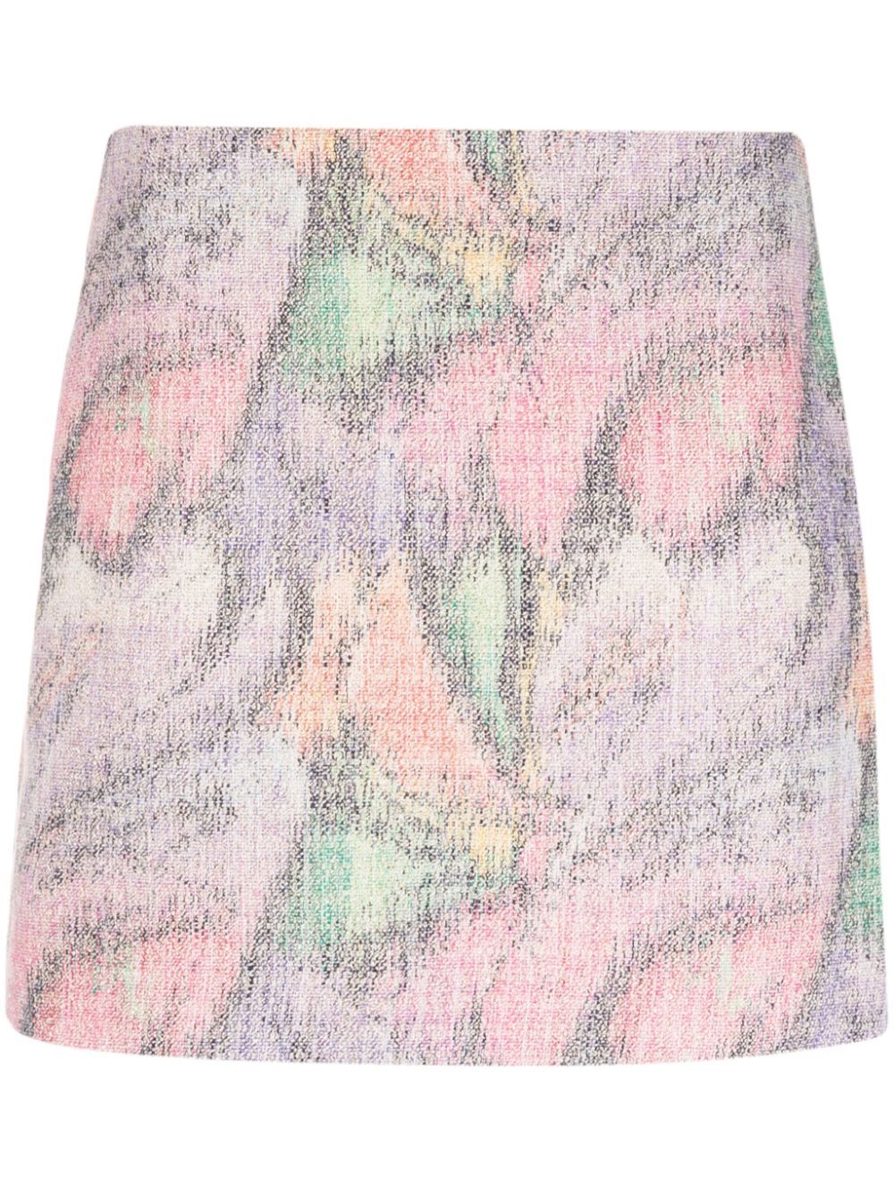 Seine jaunty-print miniskirt