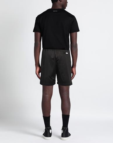 Man Shorts & Bermuda Shorts Black Size L Cotton, Lycra