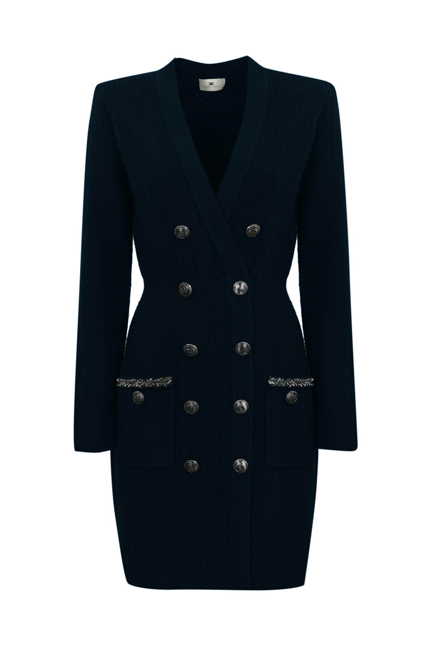 Robe Manteau Dress In Boucle Wool