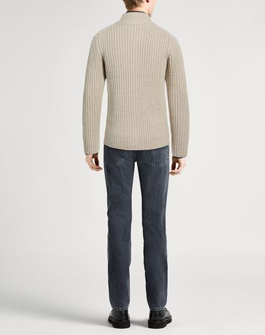 Man Cardigan Beige Size S Merino Wool, Polyamide