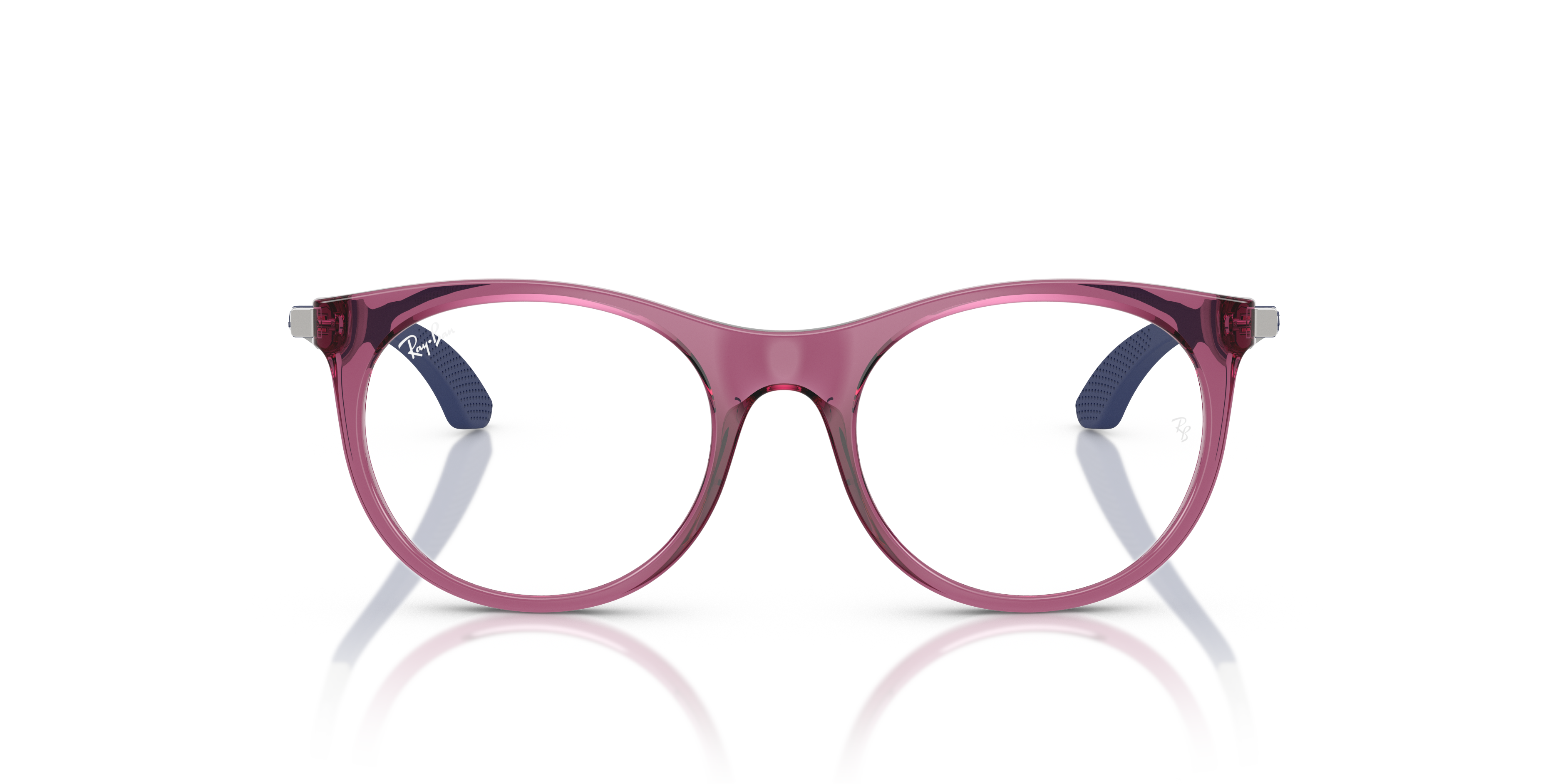 Ray - Ban Bambino Ray - Ban RY9082V 7504 Montature da vista bambino Nylon Viola Trasparente Pantos Normale