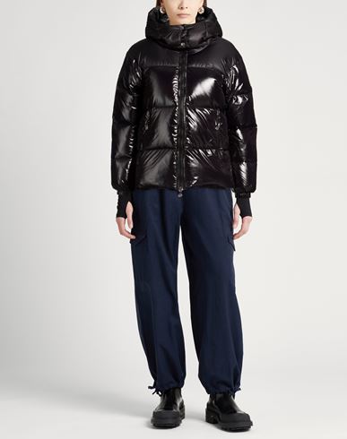 Woman Puffer Black Size 2 Polyamide, Recycled polyamide