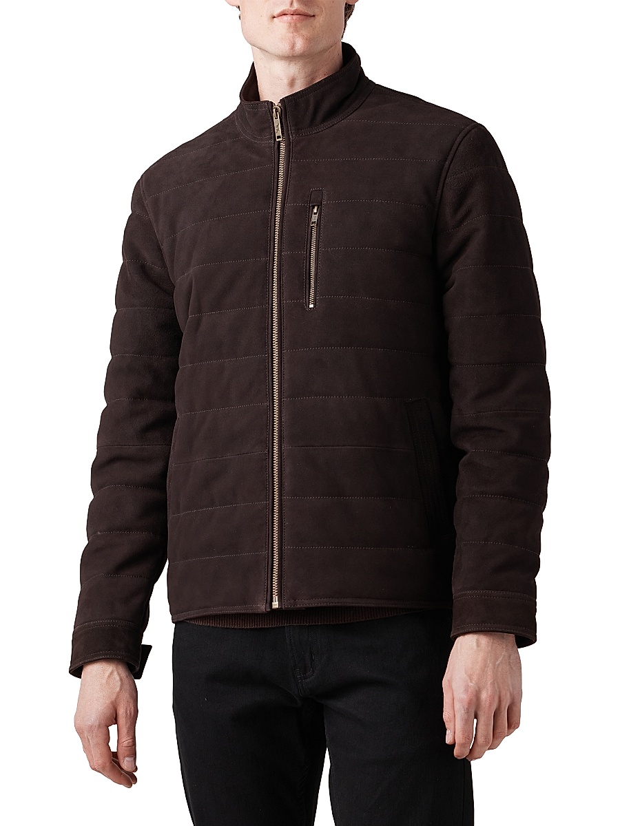 Men's Waverley Suede Jacket - Chocolate