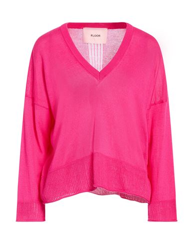 Woman Sweater Fuchsia Size M Cotton