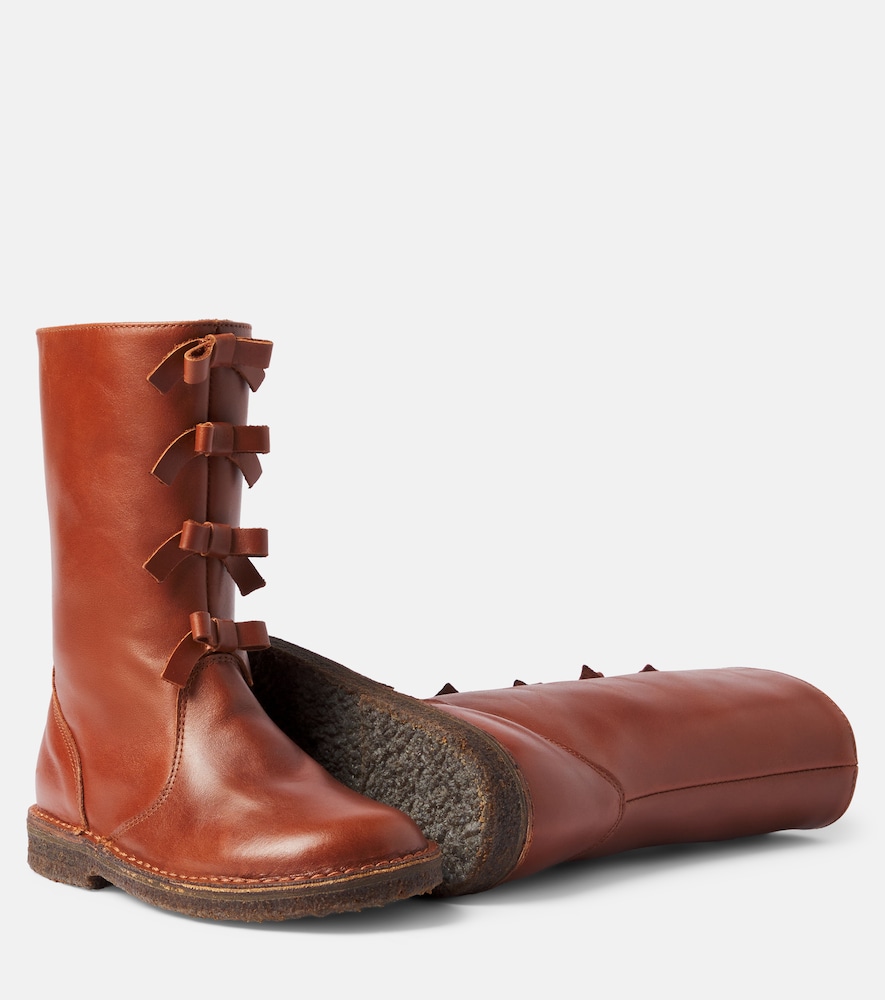 PèPè Pompei bow-detail leather boots