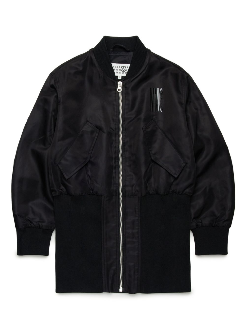 Logo-print bomber jacket - Black