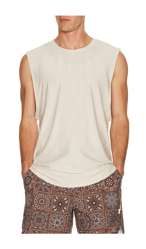 Legends Curcuit Tank in Beige. M. Also in S, L, XL/1X