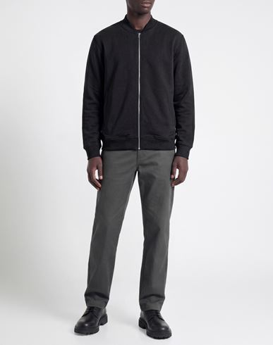 Man Sweatshirt Black Size XL Cotton, Polyester