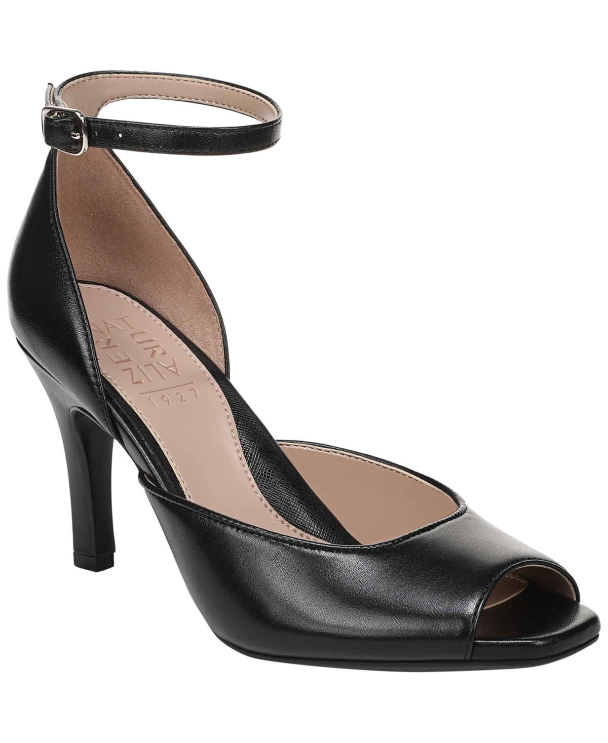Women's Asha Stiletto Strappy Sandals - Black Leather