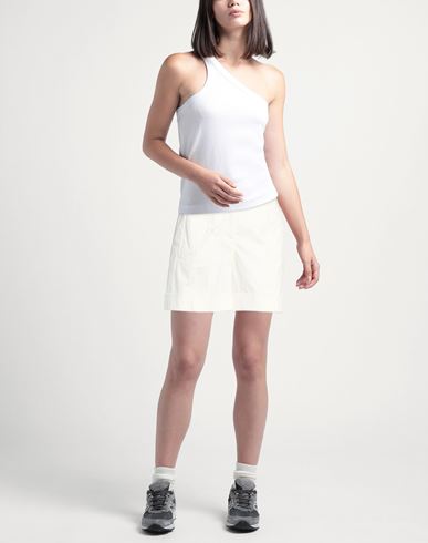 Woman Shorts & Bermuda Shorts White Size 2 Cotton, Elastane