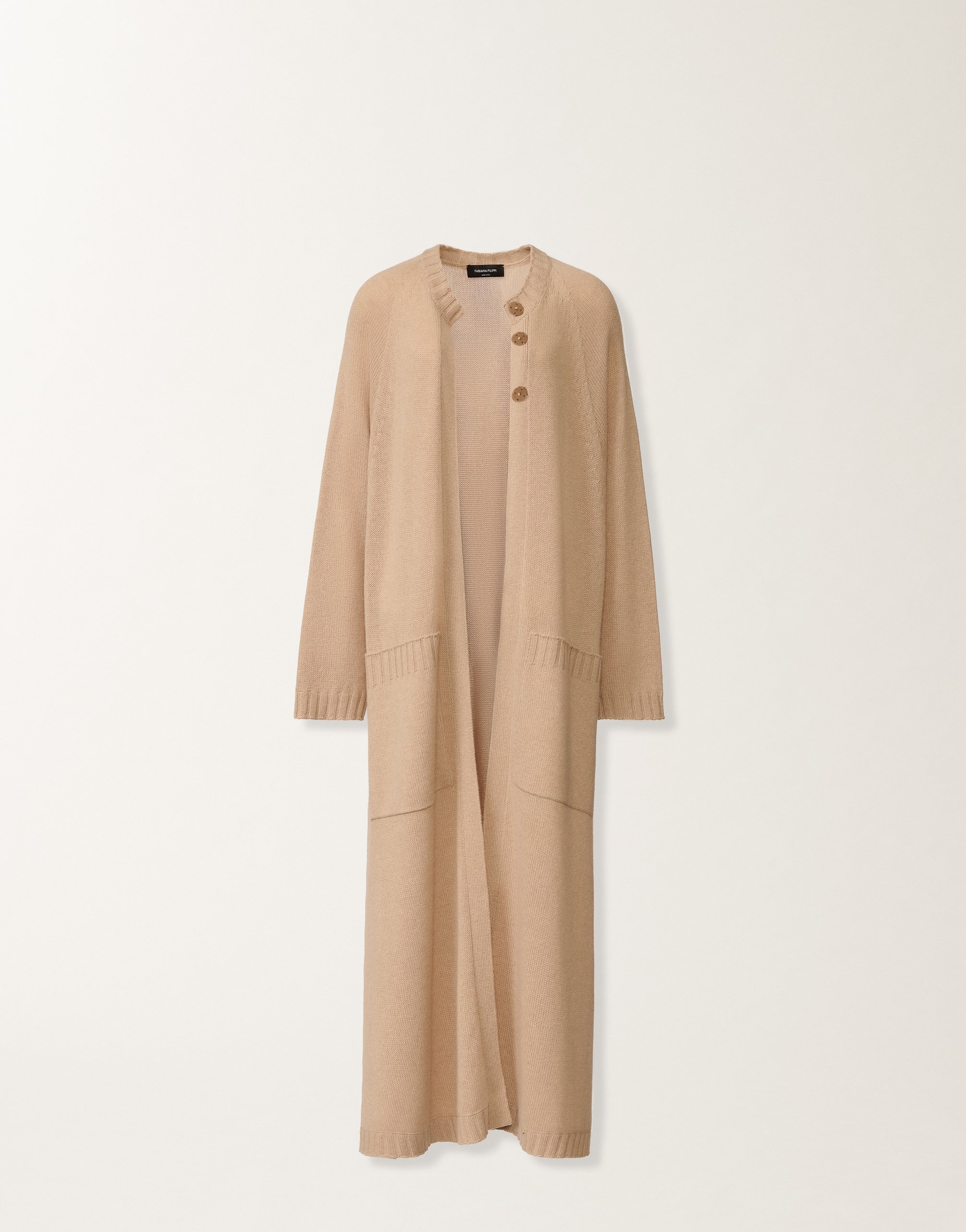 Cardigan in Platinum, beech