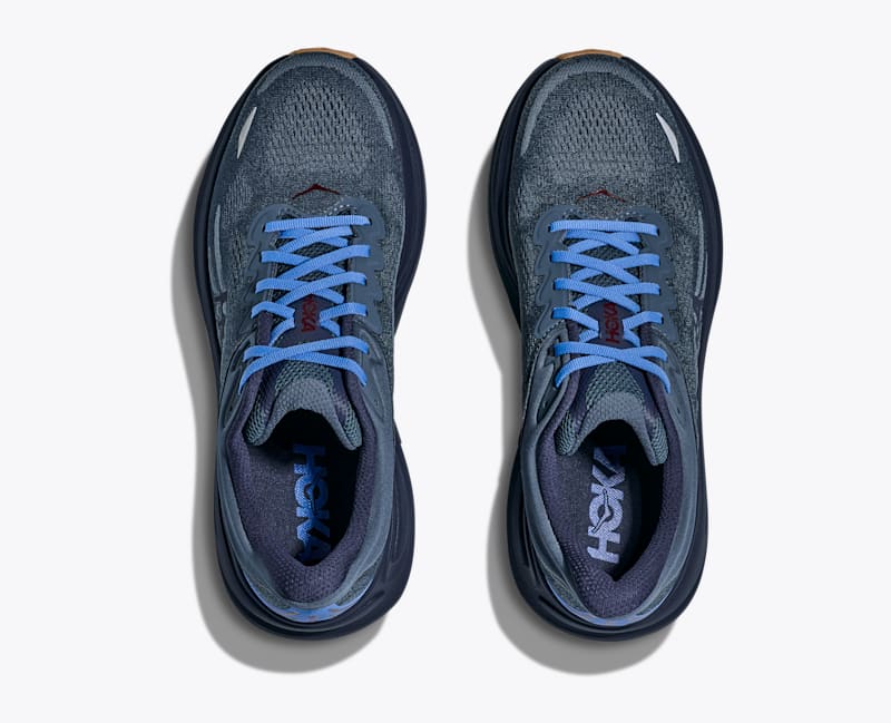 HOKA Men's Bondi 9 Shoes in Faded Navy/Slate Blue
