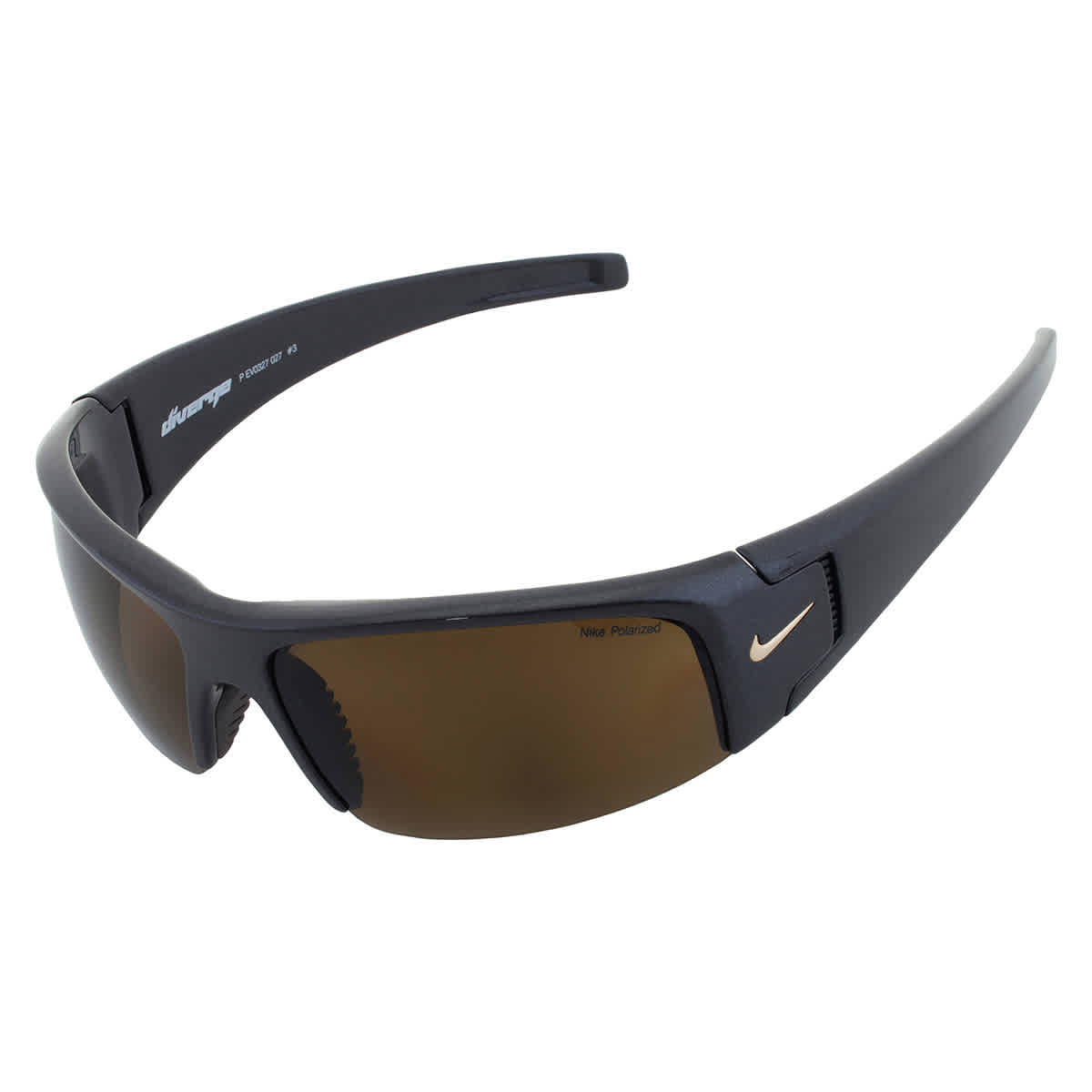 Polarized Brown Wrap Unisex Sunglasses DIVERGE P EV0327 027 64